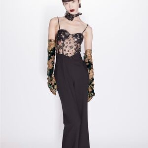 Sequin corset jumpsuit - Zara